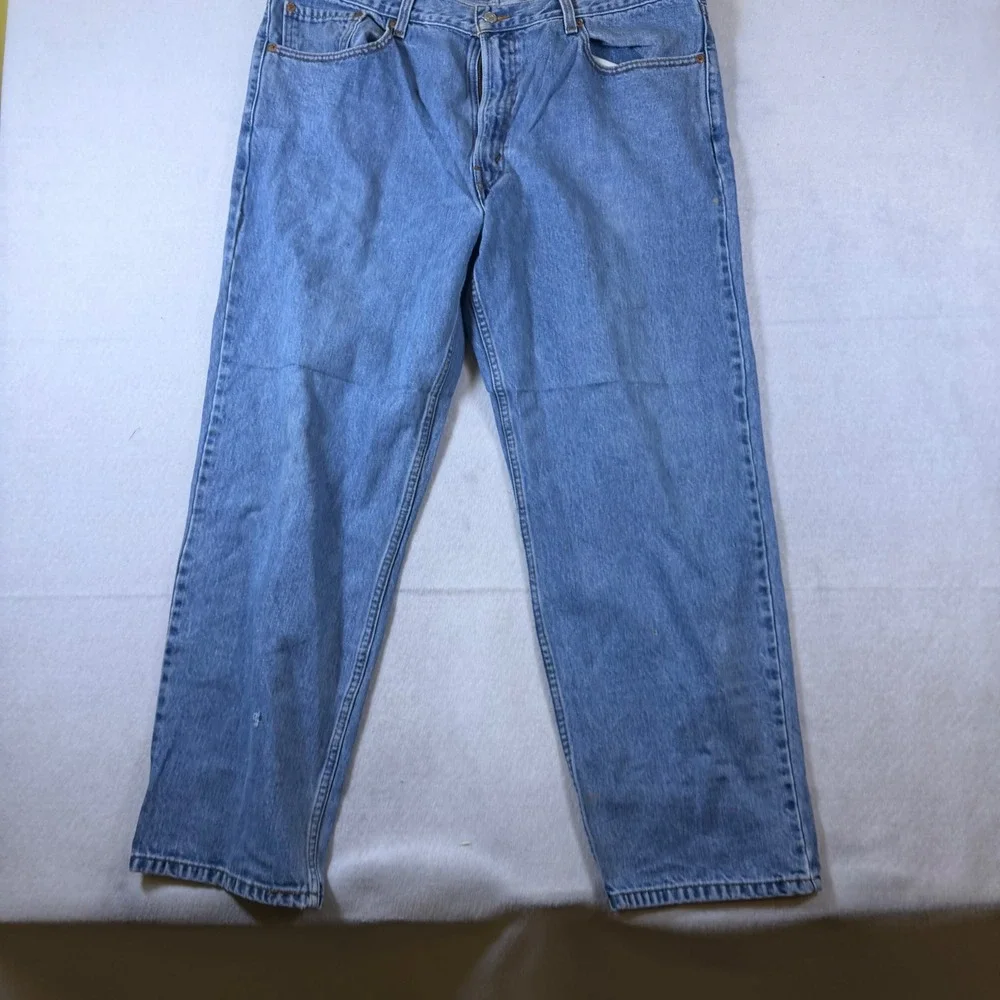 Levis 550 Relaxed Fit Jeans Mens 40x30 Medium‎ Wash Blue Tapered Leg Denim 6910